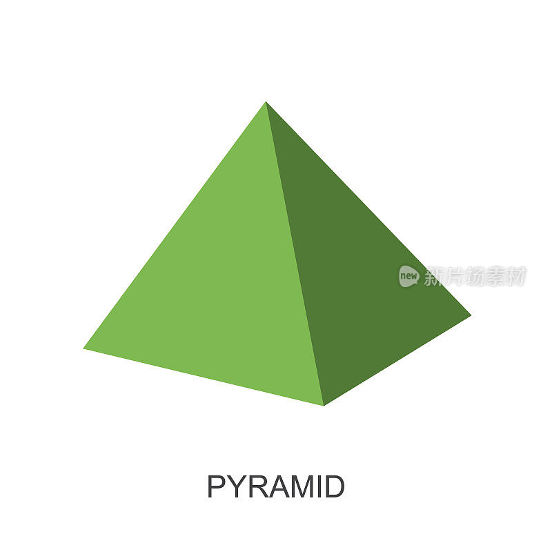 3 d shape-pyramid向量